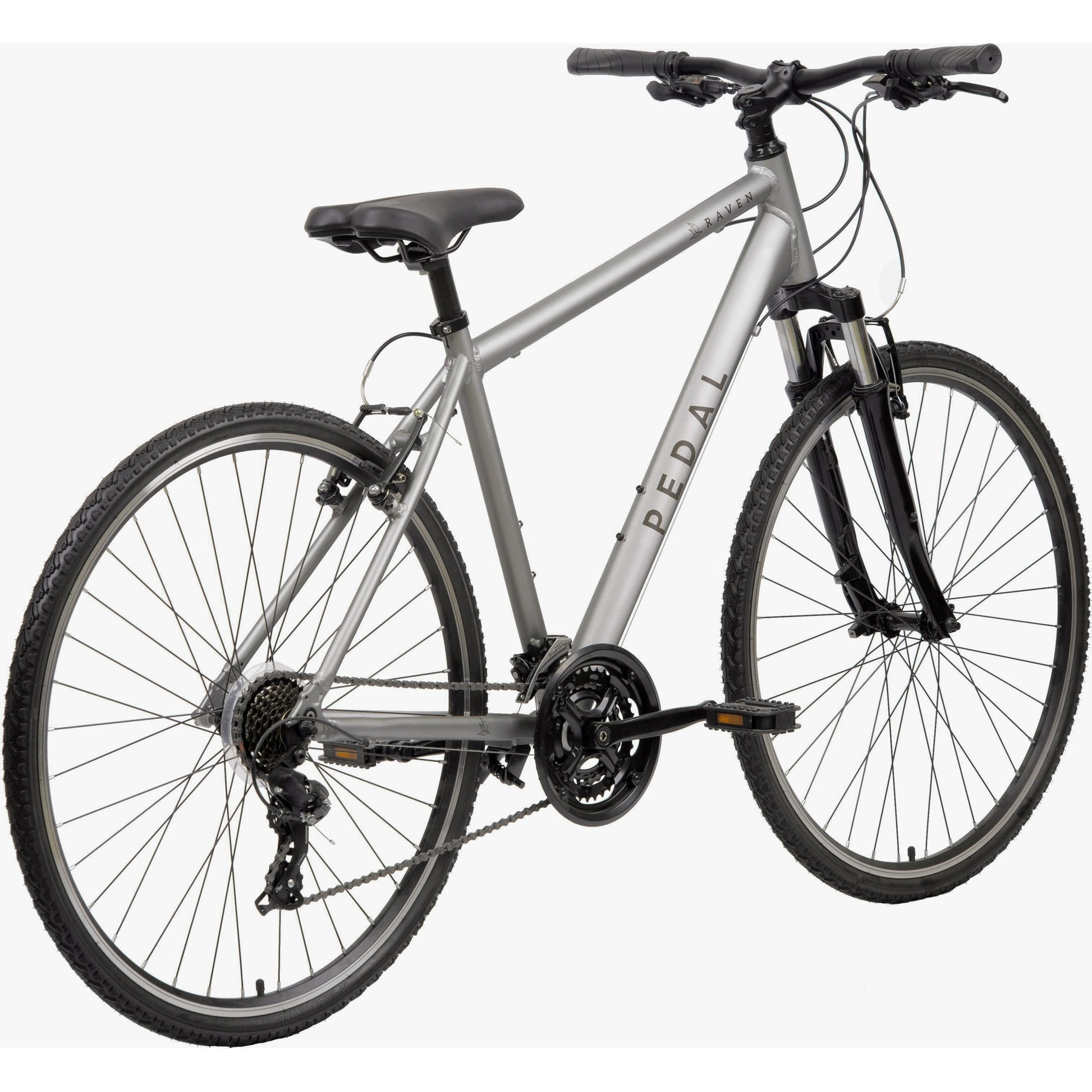 Pedal Raven 3 Hybrid Bike Satin Silver
