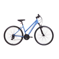 Pedal Raven 3 Hybrid Bike Trapeze Frame Blue