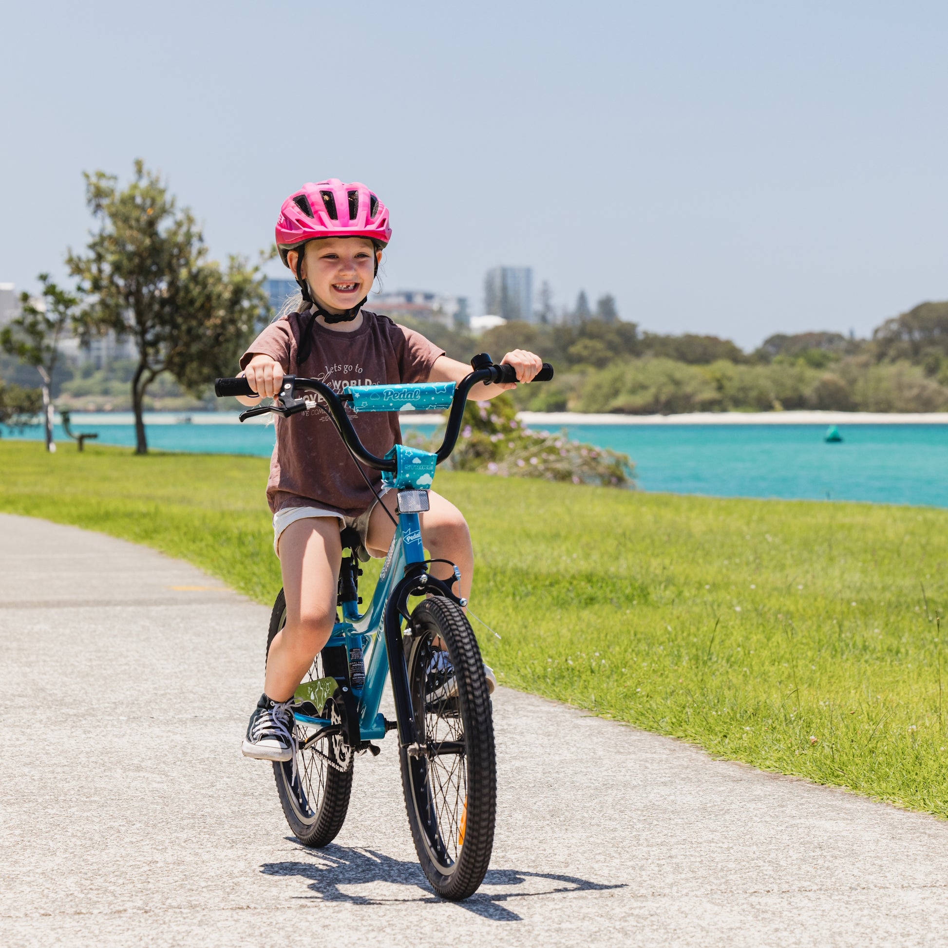 pedal strike Pedal Strike 20" Kids Bike Aqua – 99bikes.co.nz