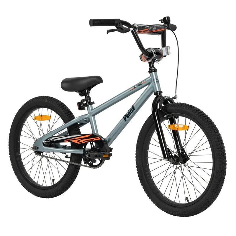 Pedal Strike 20" Kids Bike Steel Silver/Green