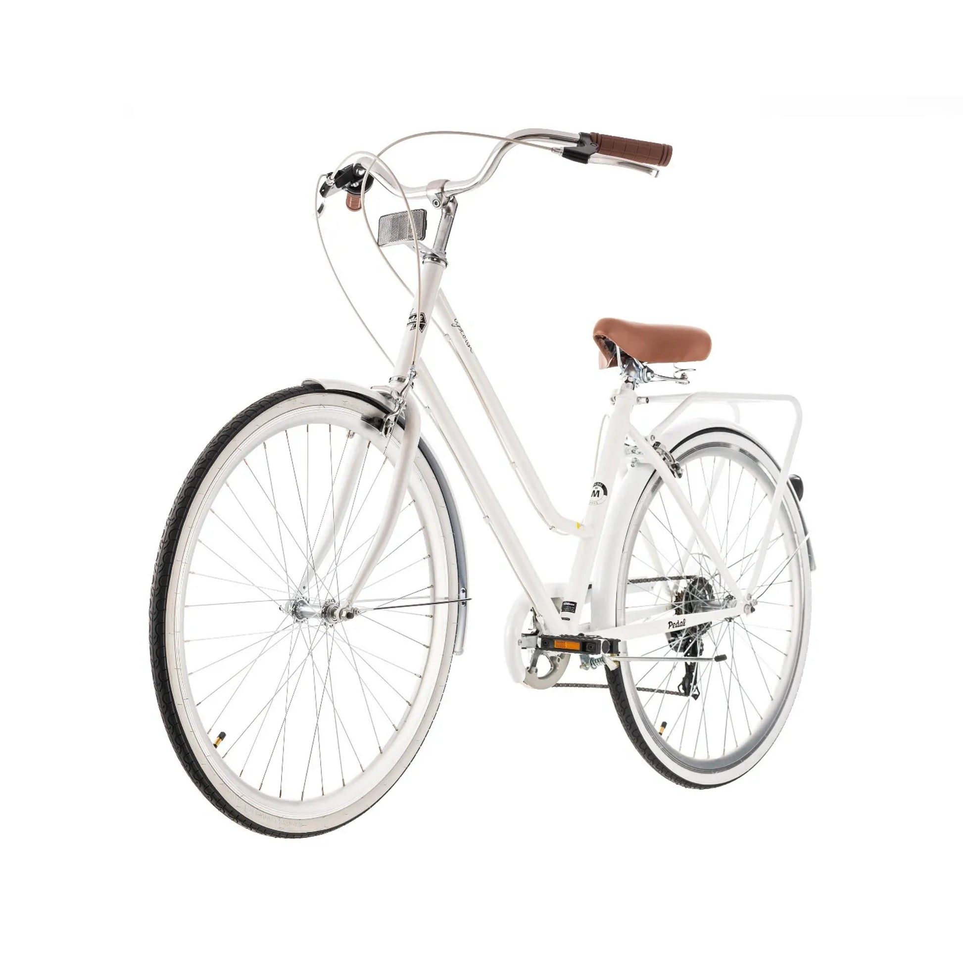 Pedal Uptown Classic Cruiser Bike White