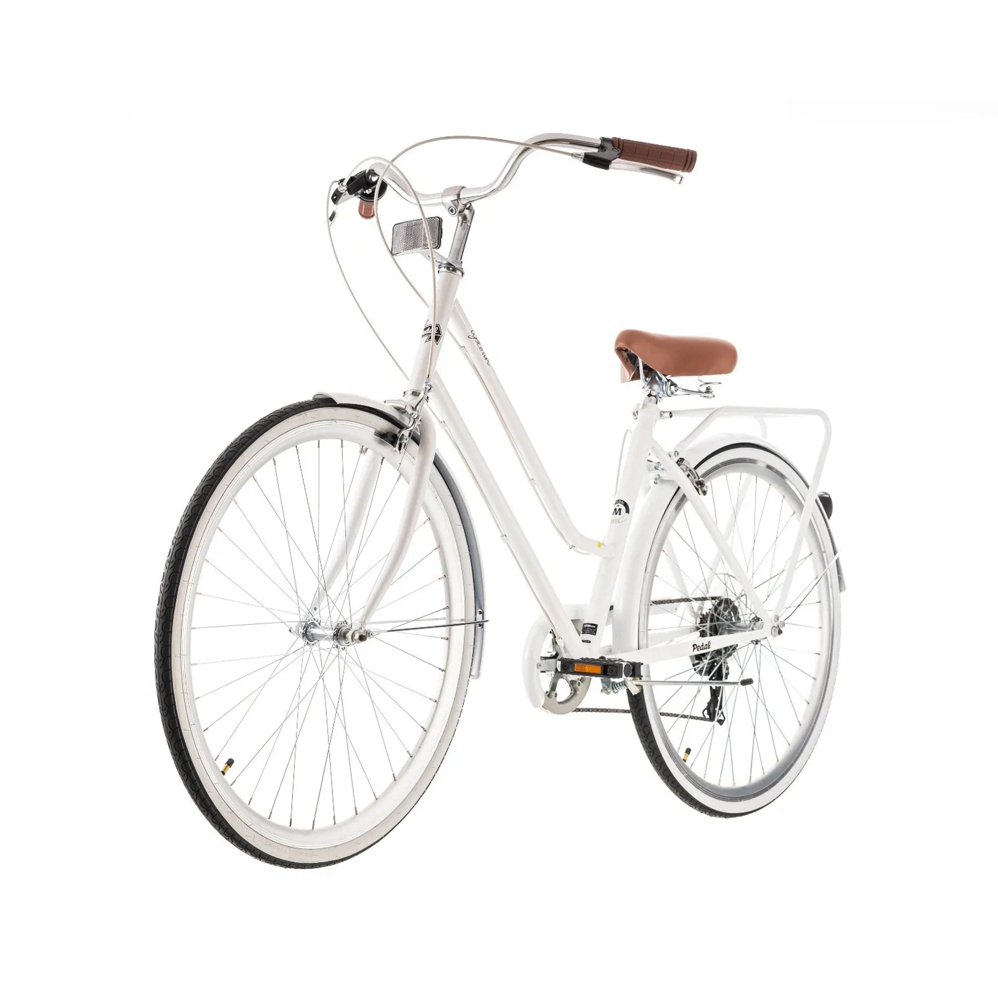 Pedal Uptown Classic Cruiser Bike White
