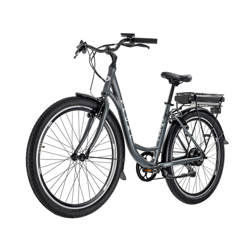 Pedal Comet Electric Cruiser Bike 374Wh battery Charcoal