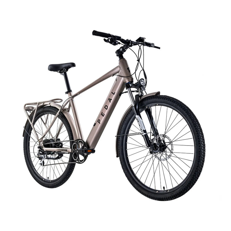 Pedal Galaxy Electric Hybrid Bike 374Wh Battery Silver