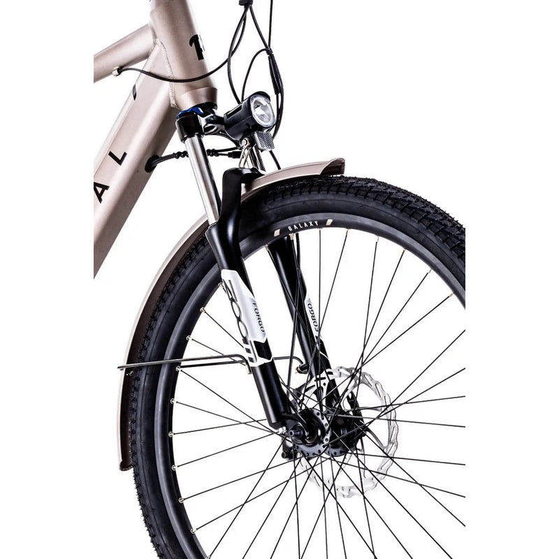 Pedal Galaxy Electric Hybrid Bike 374Wh Battery Silver