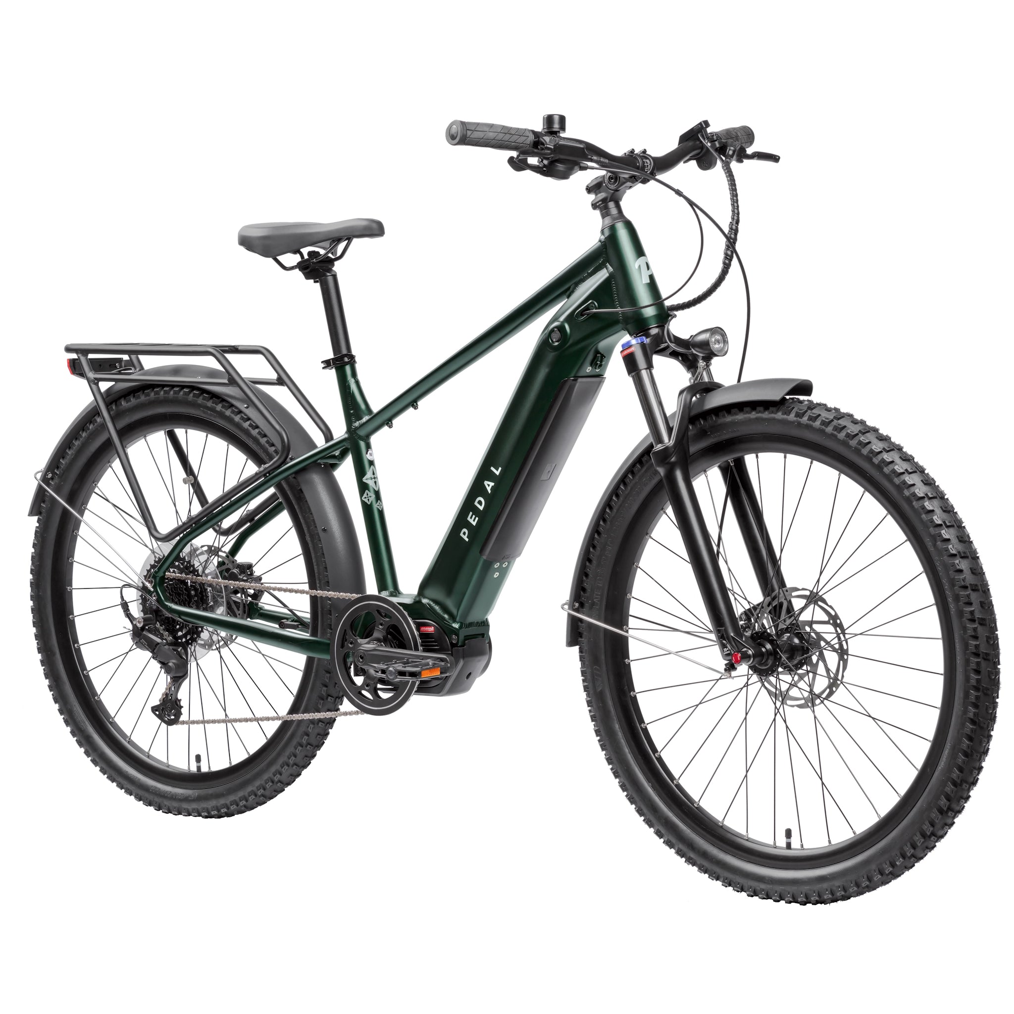 Pedal Lark SO Electric Hardtail Mountain Bike 643Wh Battery Green