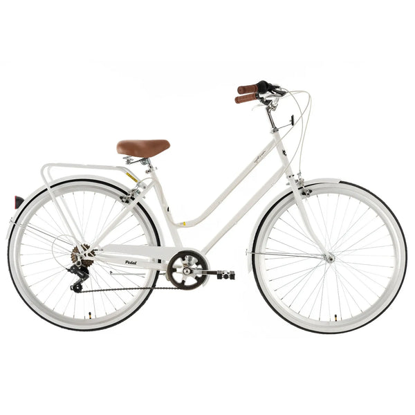 Pedal Uptown Classic Cruiser Bike White