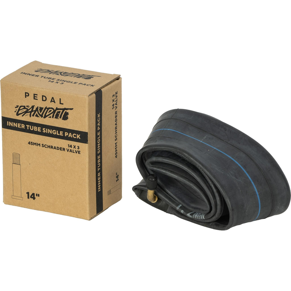 Pedal Bandit Mini Schrader Valve E-Bike Inner Tube 14 x 3"