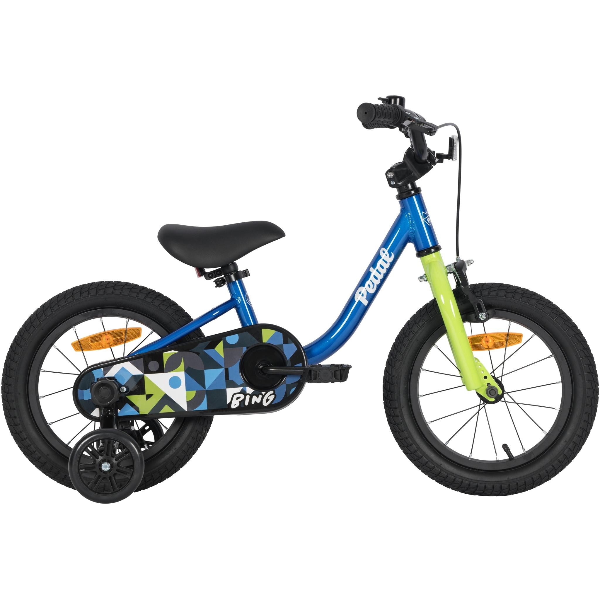 Pedal Bing 14" Kids Bike Blue/Lime