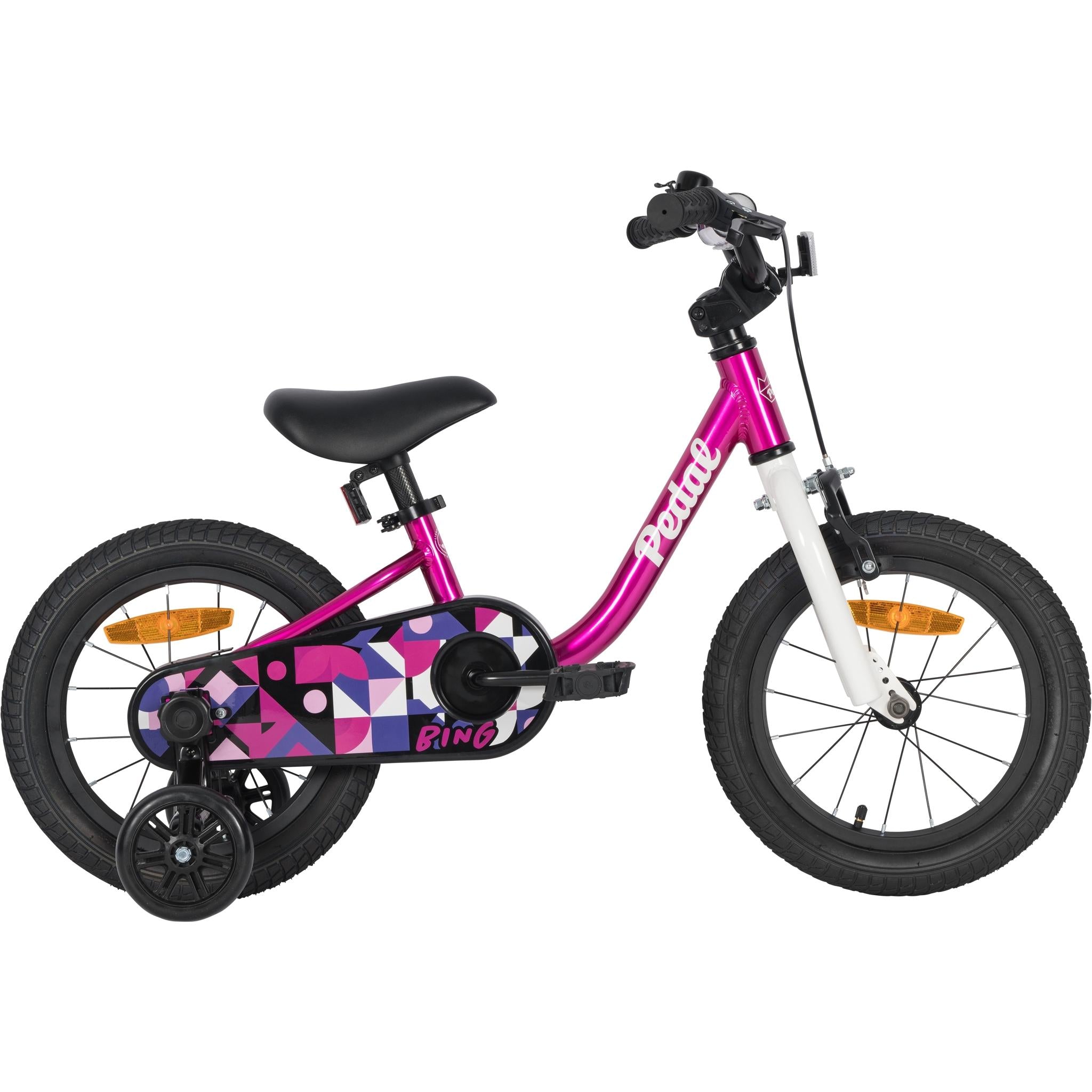 Pedal Bing 14'' Kids Bike Pink/White
