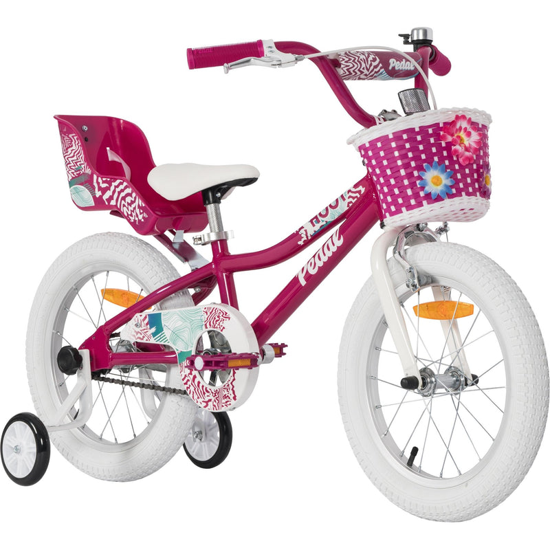 Pedal Hoot Alloy 16" Kids Bike Pink/White