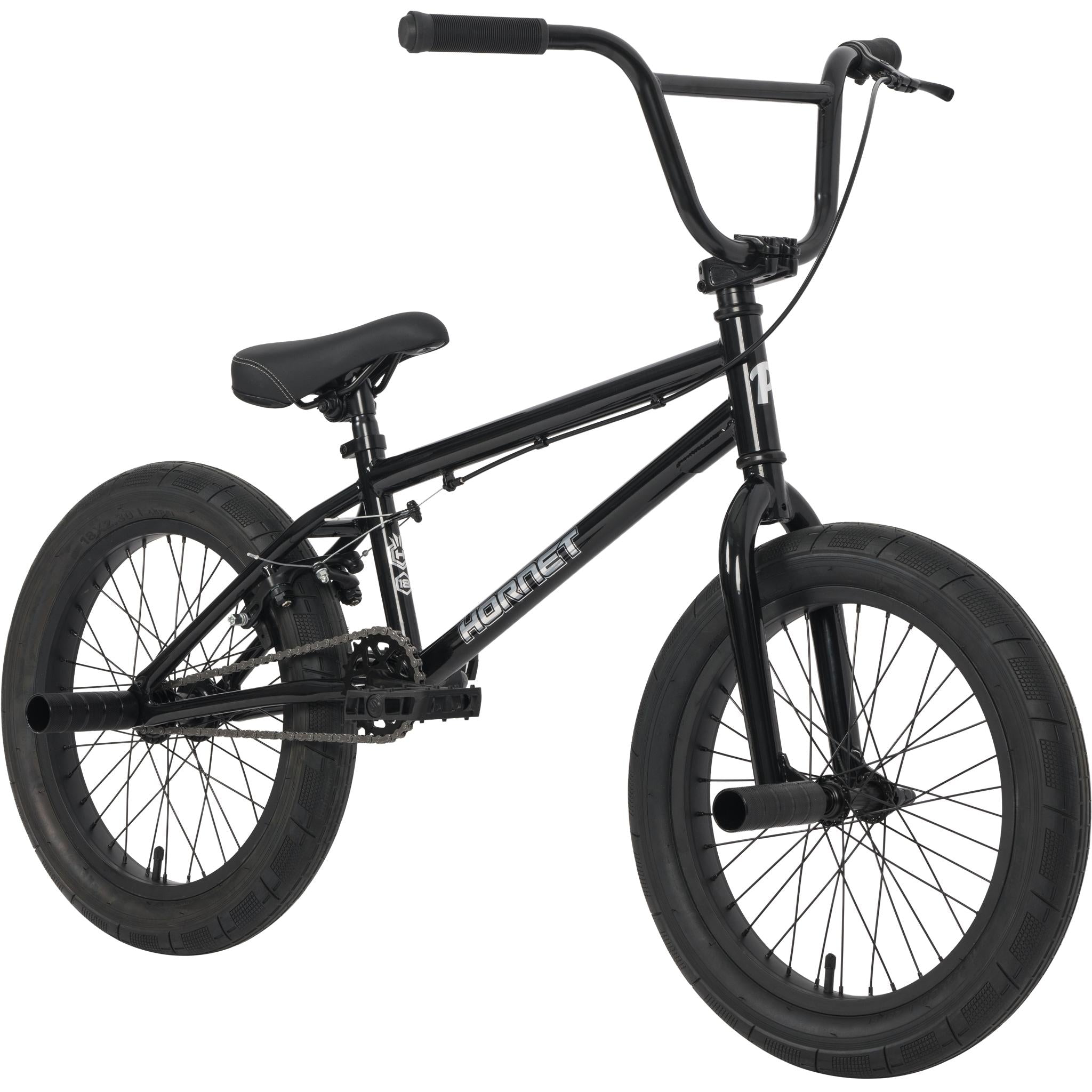 Pedal Hornet 2 18" Kids BMX Bike Gloss Black