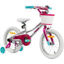 Pedal Buzz 16" Steel Kids Bike Silver/Pink