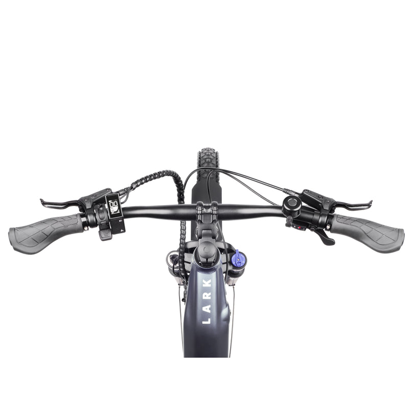 Pedal Lark ST Electric Hybrid Bike 643Wh Battery Satin Grey cockpit
