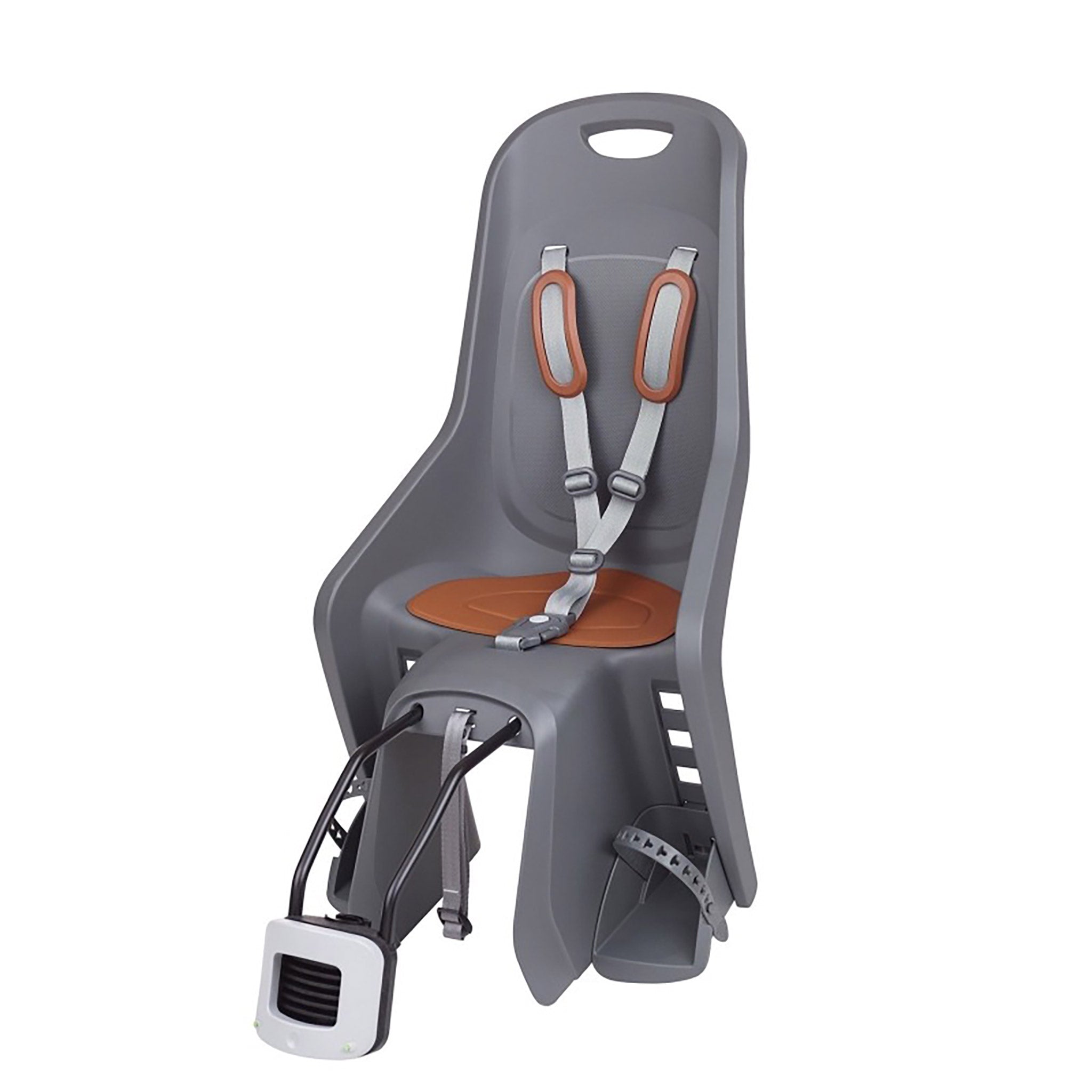 Polisport Bubbly Maxi Plus FF Child Seat Rear Frame Mount Charcoal/Brown