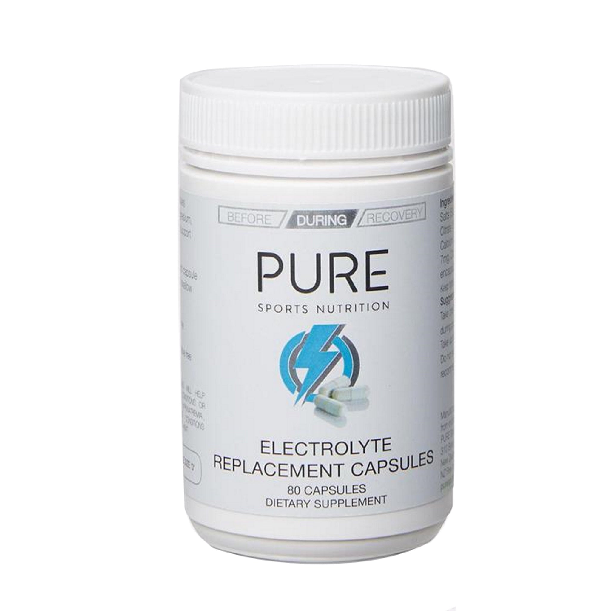 Pure Electrolyte Replacement Caps (80 Per Bottle) – 99bikes.co.nz