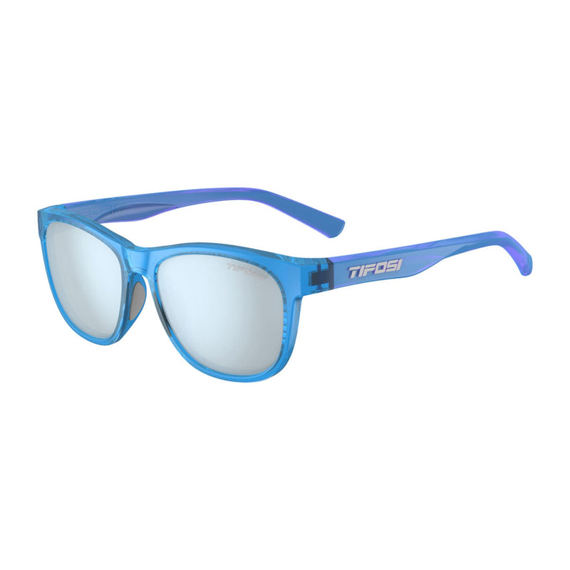 Tifosi Swank Sunglasses Crystal Sky Blue/Smoke Bright Blue Lens