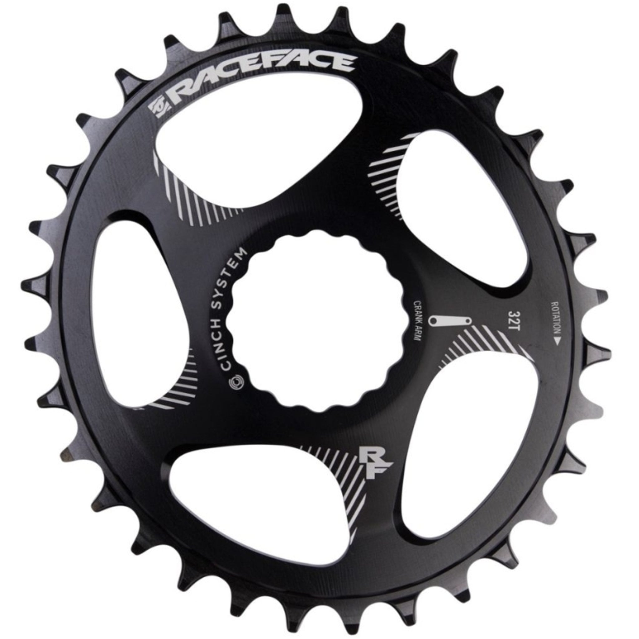 Race Face Chainring Oval Cinch DM 34T Black