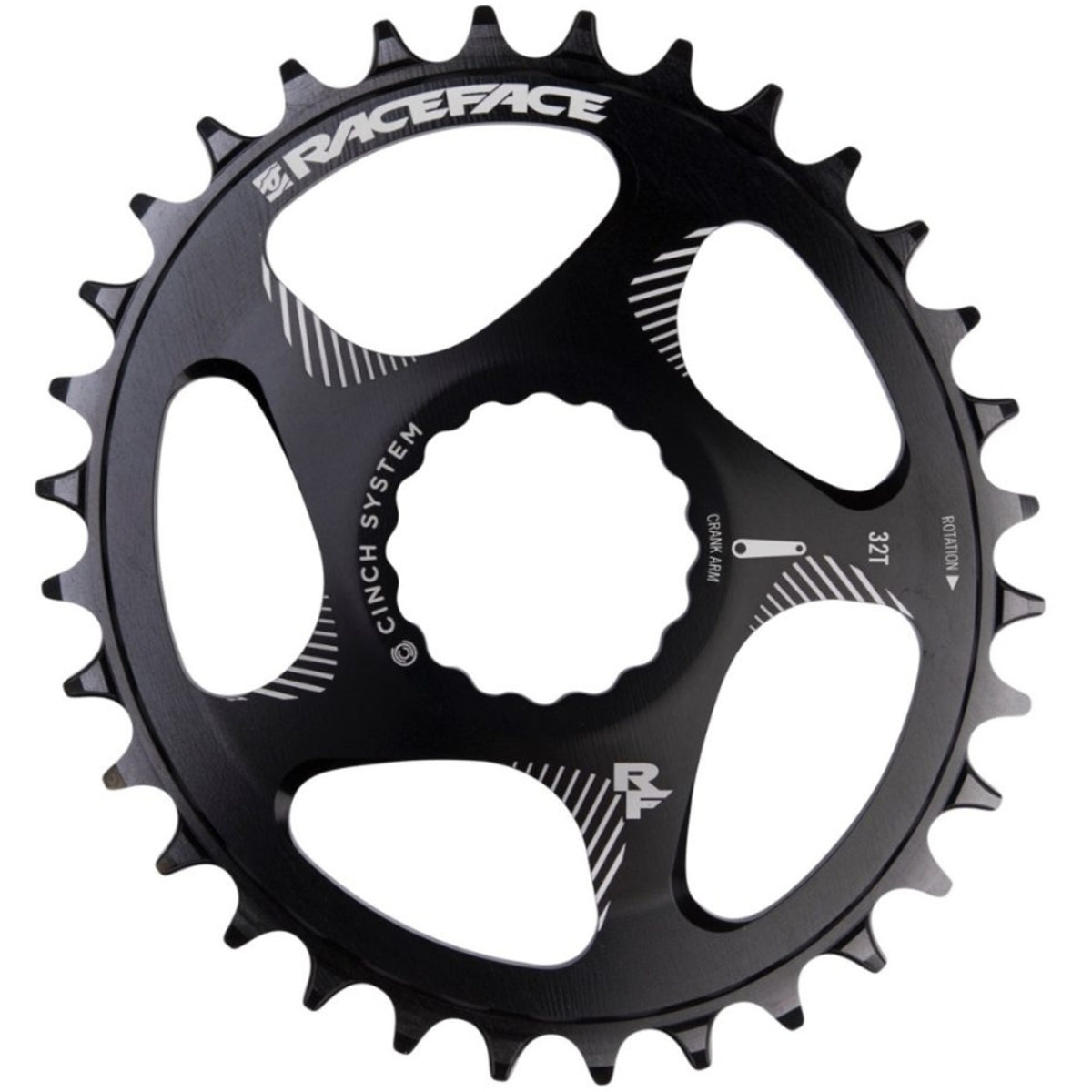 Race Face Chainring Oval Cinch Dm 28T Black – 99bikes.co.nz