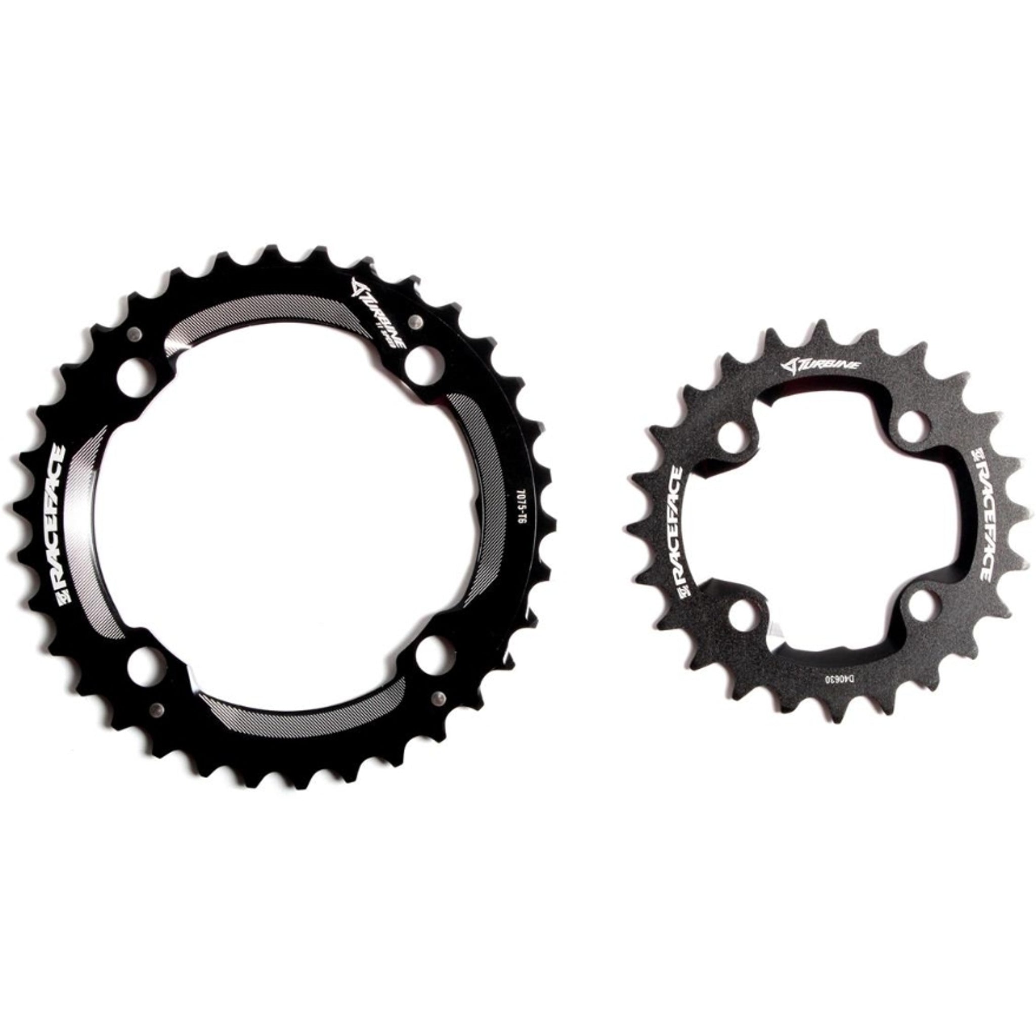 Race Face Chainring Set 10/11Spd 24/34 104Bcd Turbine Black