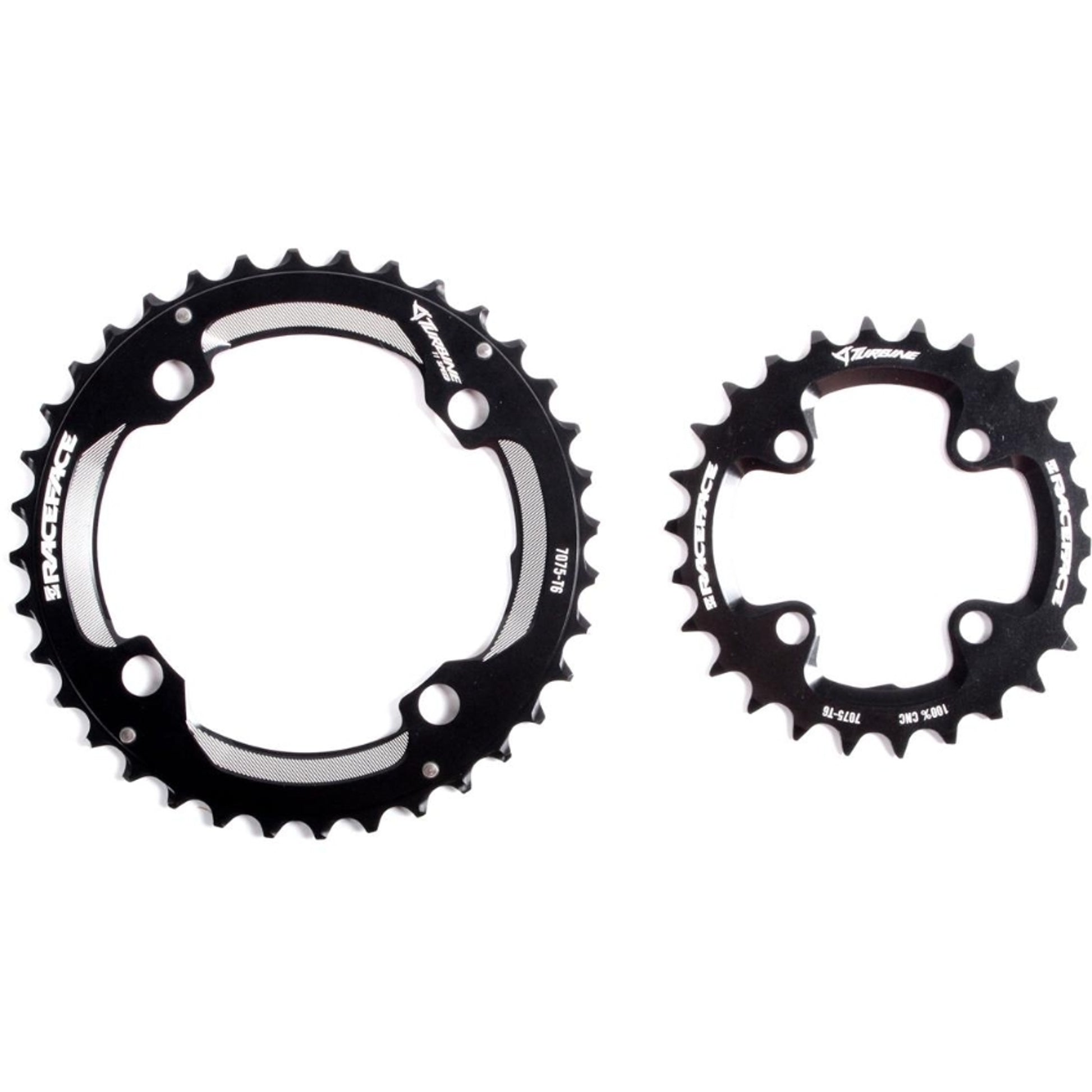 Race Face Chainring Set 10/11Spd 26/36 104Bcd Turbine Black