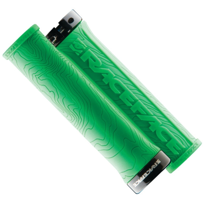 Race Face Grips Half Nelson Single Lock On Green