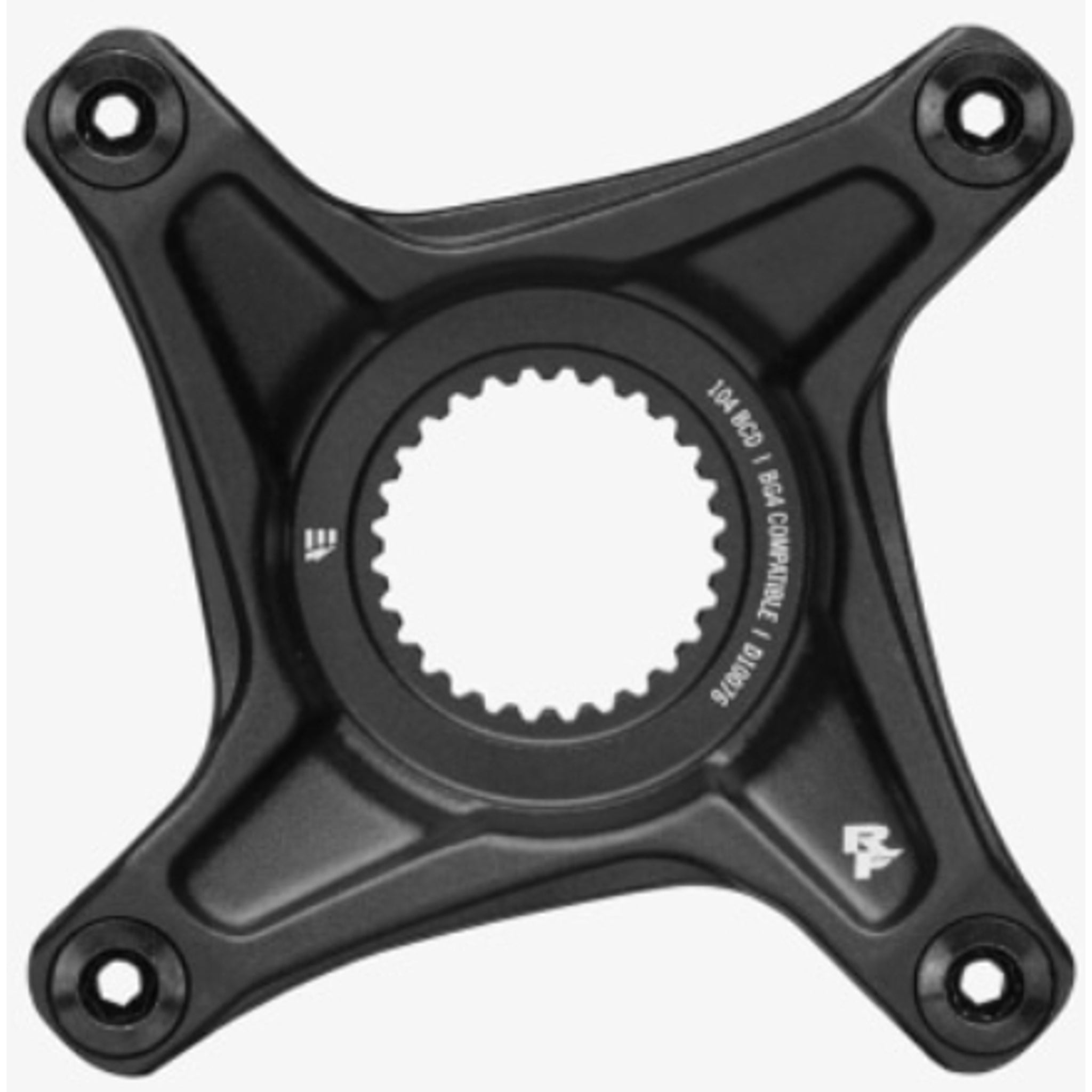 Race Face Spider/Hardware, Bosch, Gen4, Black (For Mounting Nw Chainrings To E-Bikes)