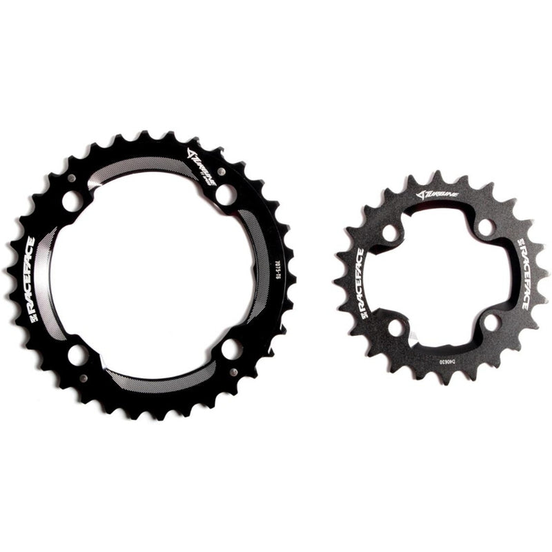 Race Face Chainring Set 10/11Spd 24/34 104Bcd Turbine Black
