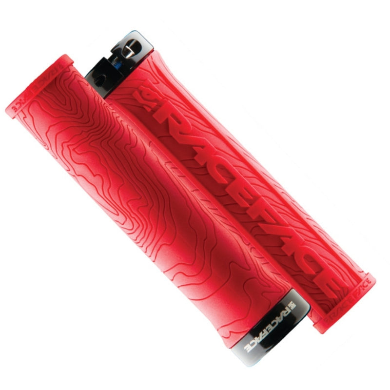 Race Face Grips Half Nelson Single Lock On Red