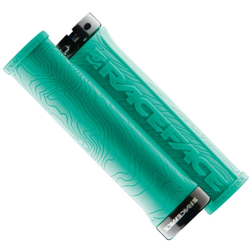 Race Face Grips Half Nelson Single Lock On Turquoise