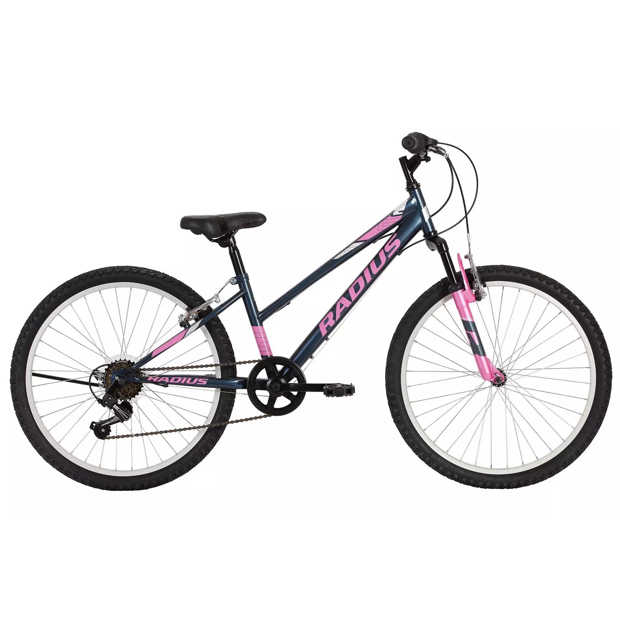 Radius Lynx 24” Kids Bike Gloss Charcoal/Pink/Chrome – 99bikes.co.nz