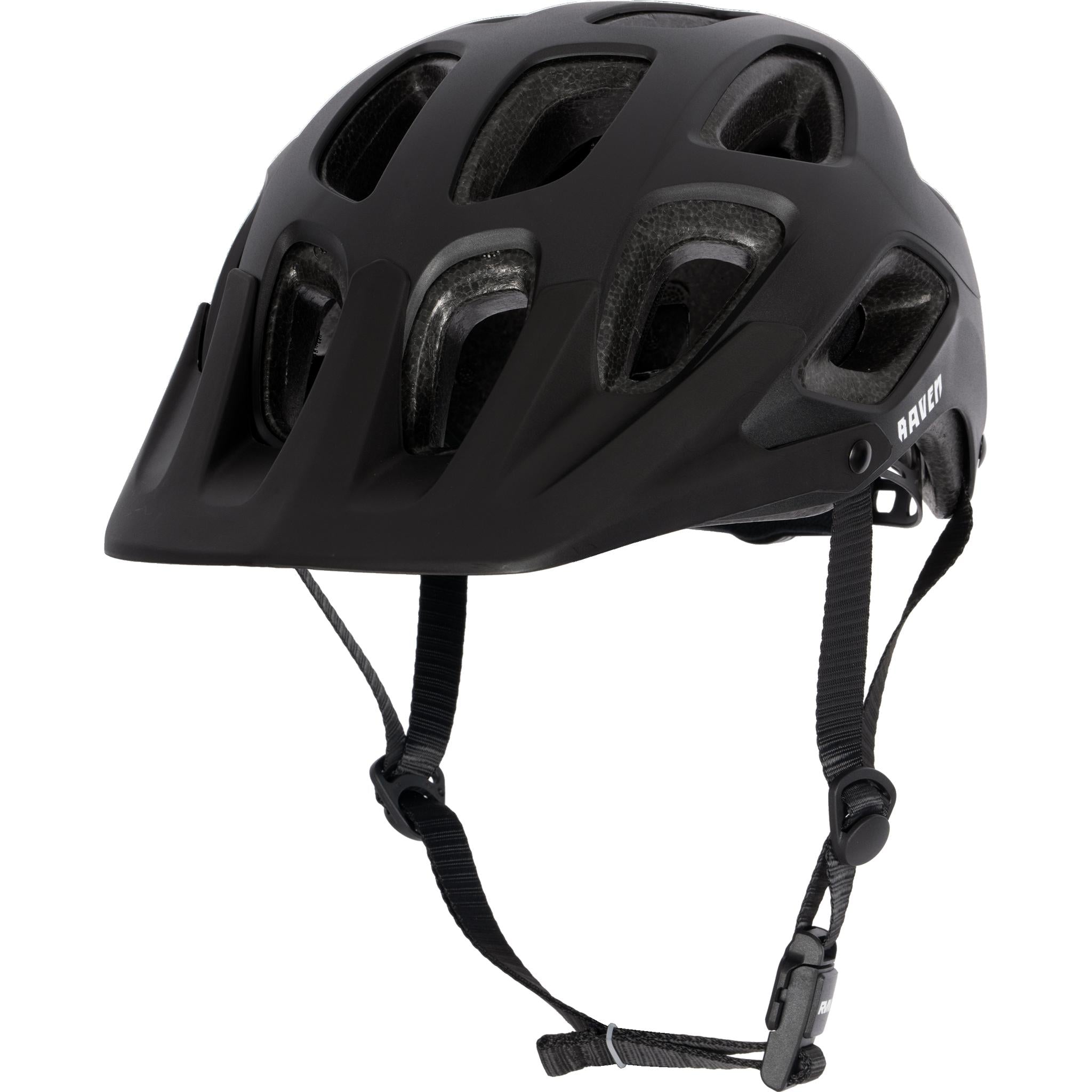 Raven Corvus MTB Helmet with Magnetic Clip Satin Black MD/LG