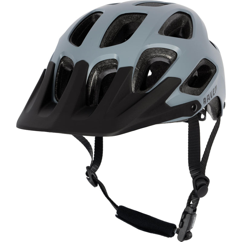 Raven Corvus MTB Helmet with Magnetic Clip Satin Grey MD/LG