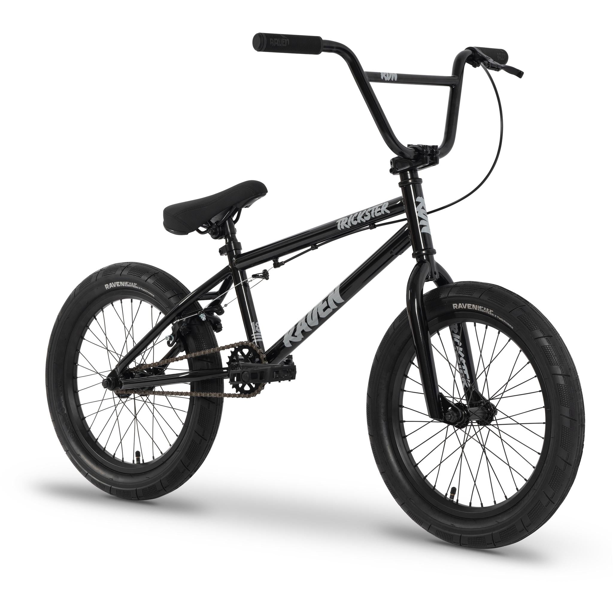 Raven Trickster 18'' BMX Bike Midnight Black