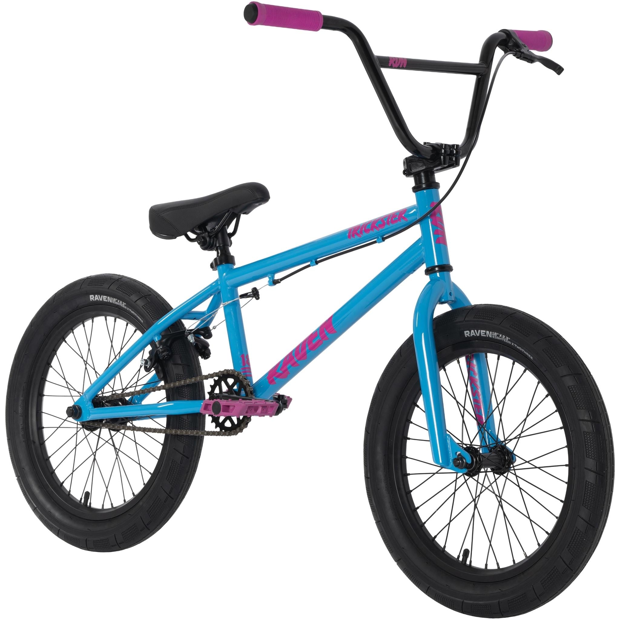Raven Trickster 18" BMX Bike Neon Coral