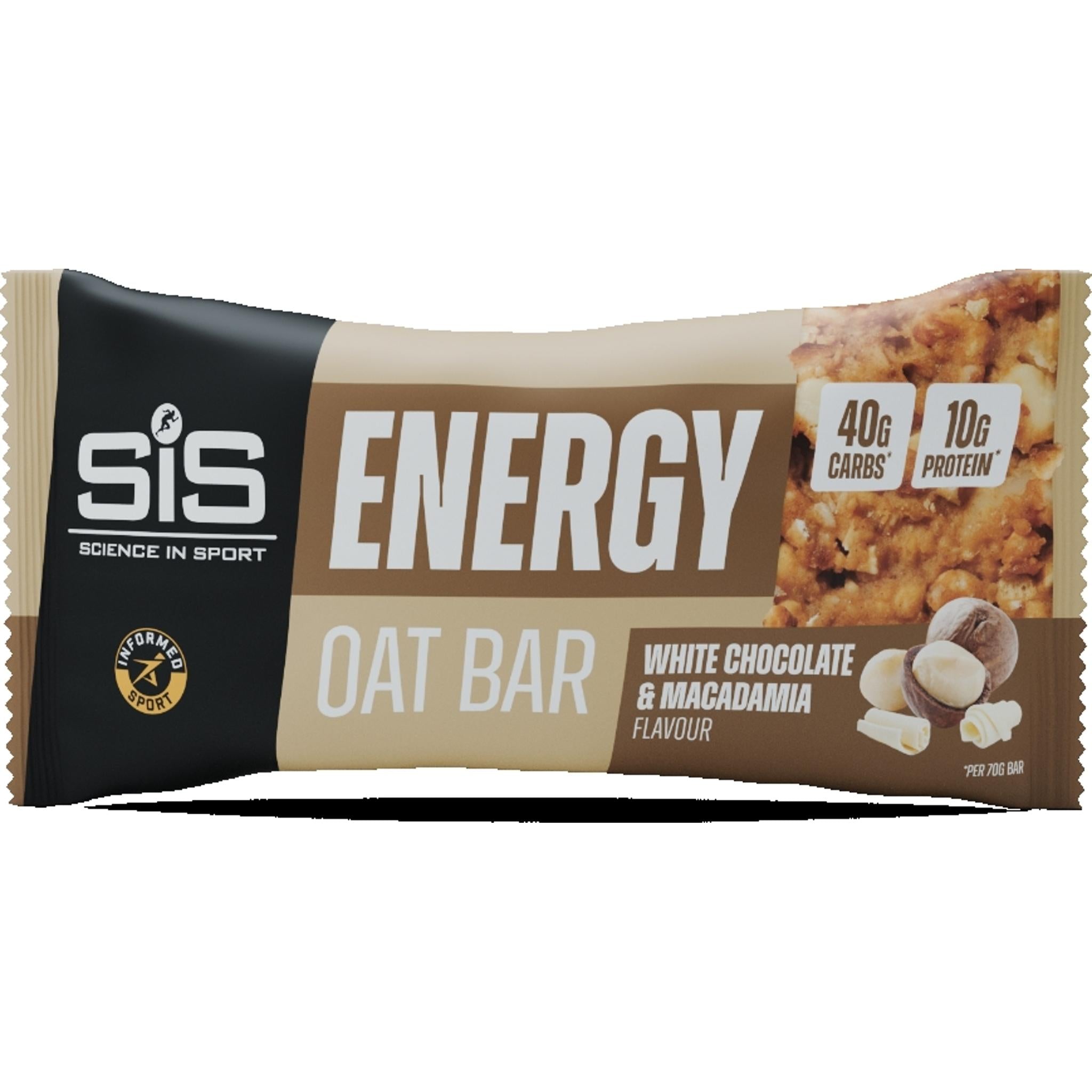 SIS Energy Oat Bar 70g White Choc & Macadamia