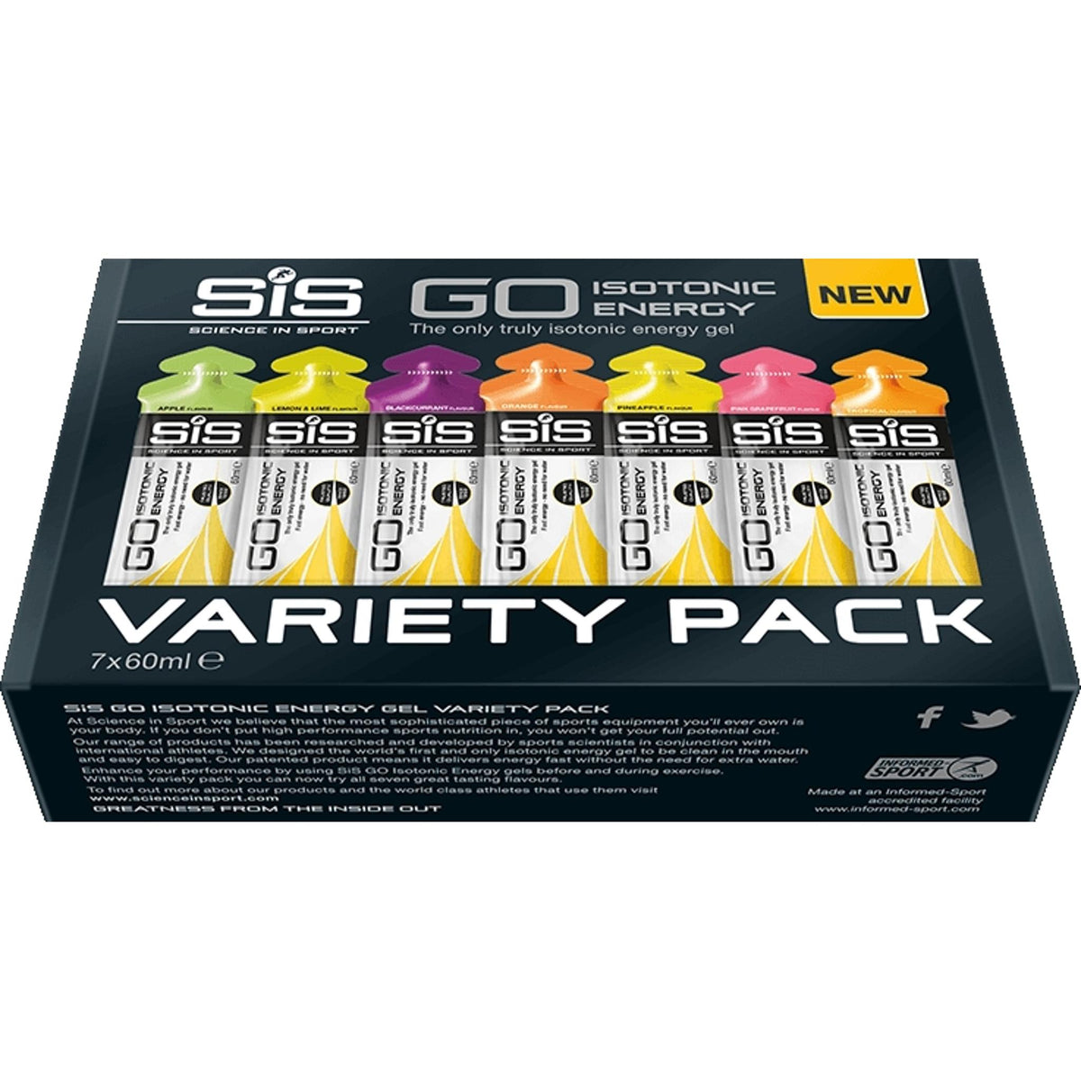 SIS GO Isotonic Gel Energy  Variety