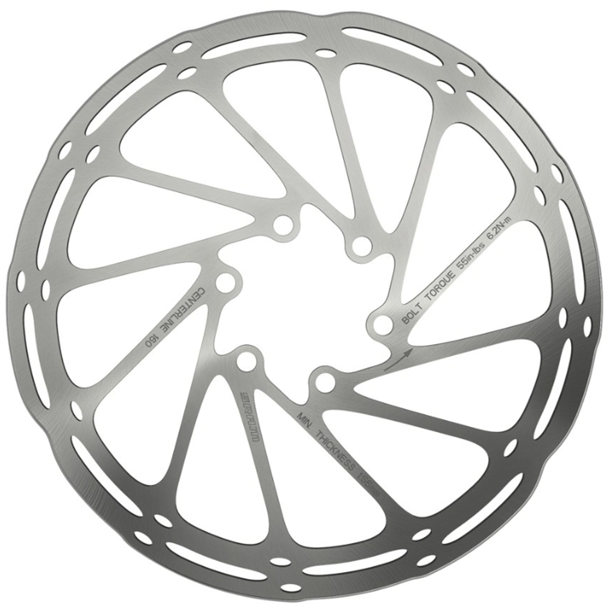SRAM Disc Rotor Centreline Rounded 140mm (Includes Steel Rotor Bolts)