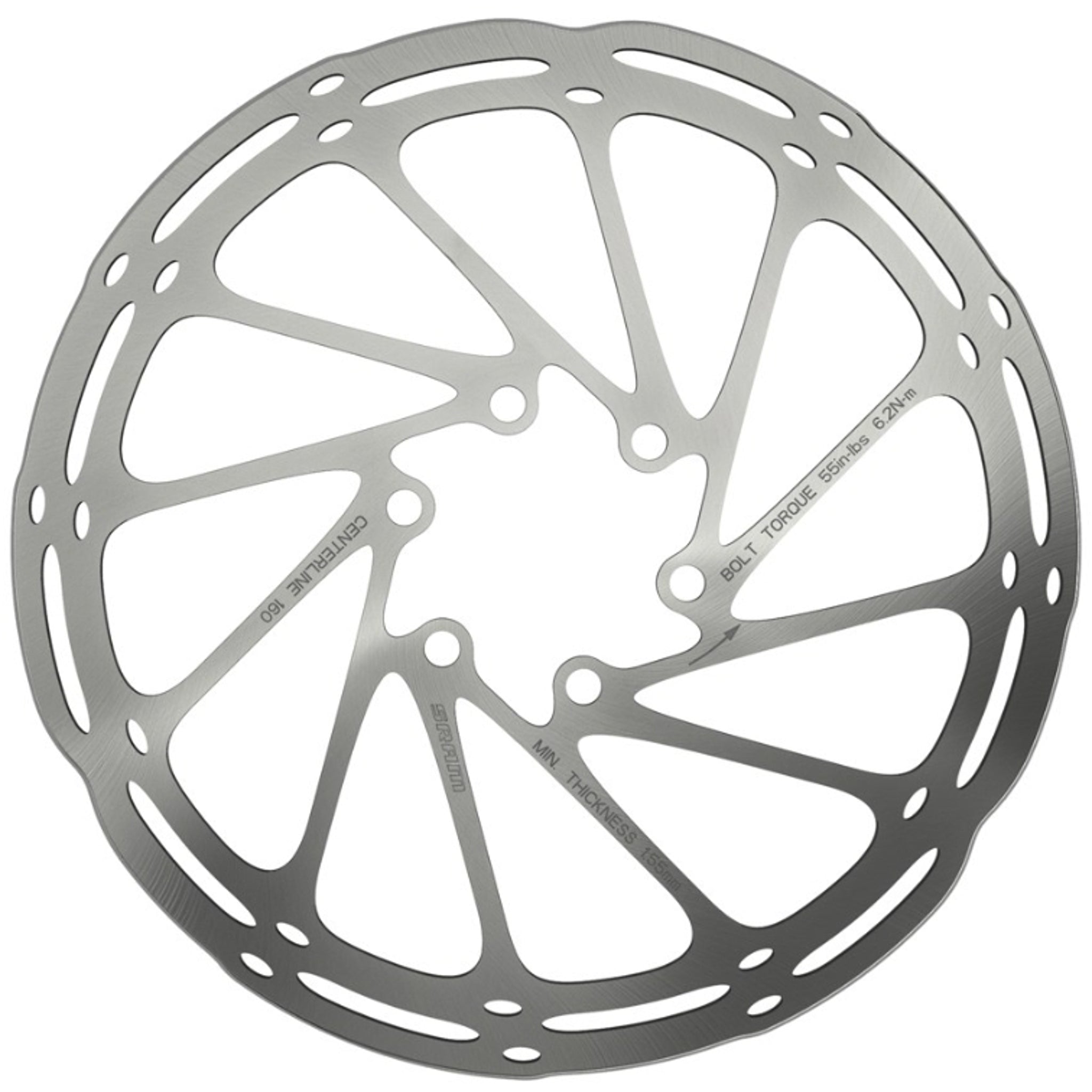 SRAM Disc Rotor Centreline Rounded 140mm (Includes Steel Rotor Bolts)