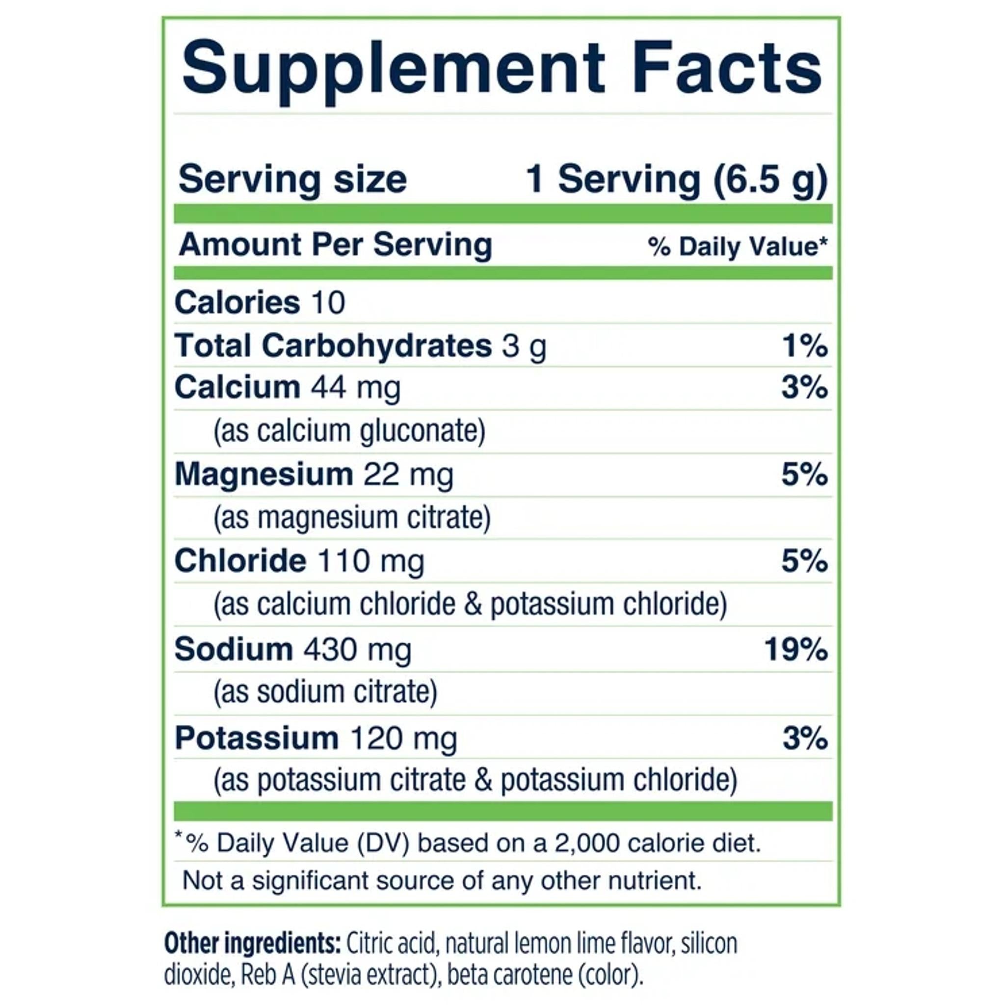 Saltstick DrinkMix Electrolyte Hydration Power Lemon Lime (Tub 40 Serves)
