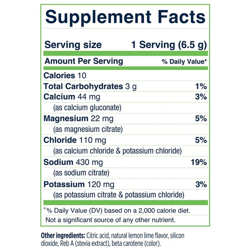 Saltstick DrinkMix Electrolyte Hydration Power Lemon Lime (Tub 40 Serves)