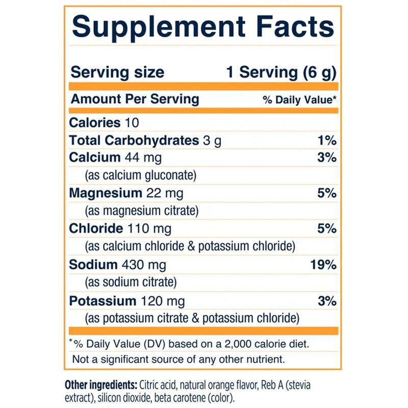 Saltstick DrinkMix Electrolyte Hydration Power Tart Orange (Tub 40 Serves)