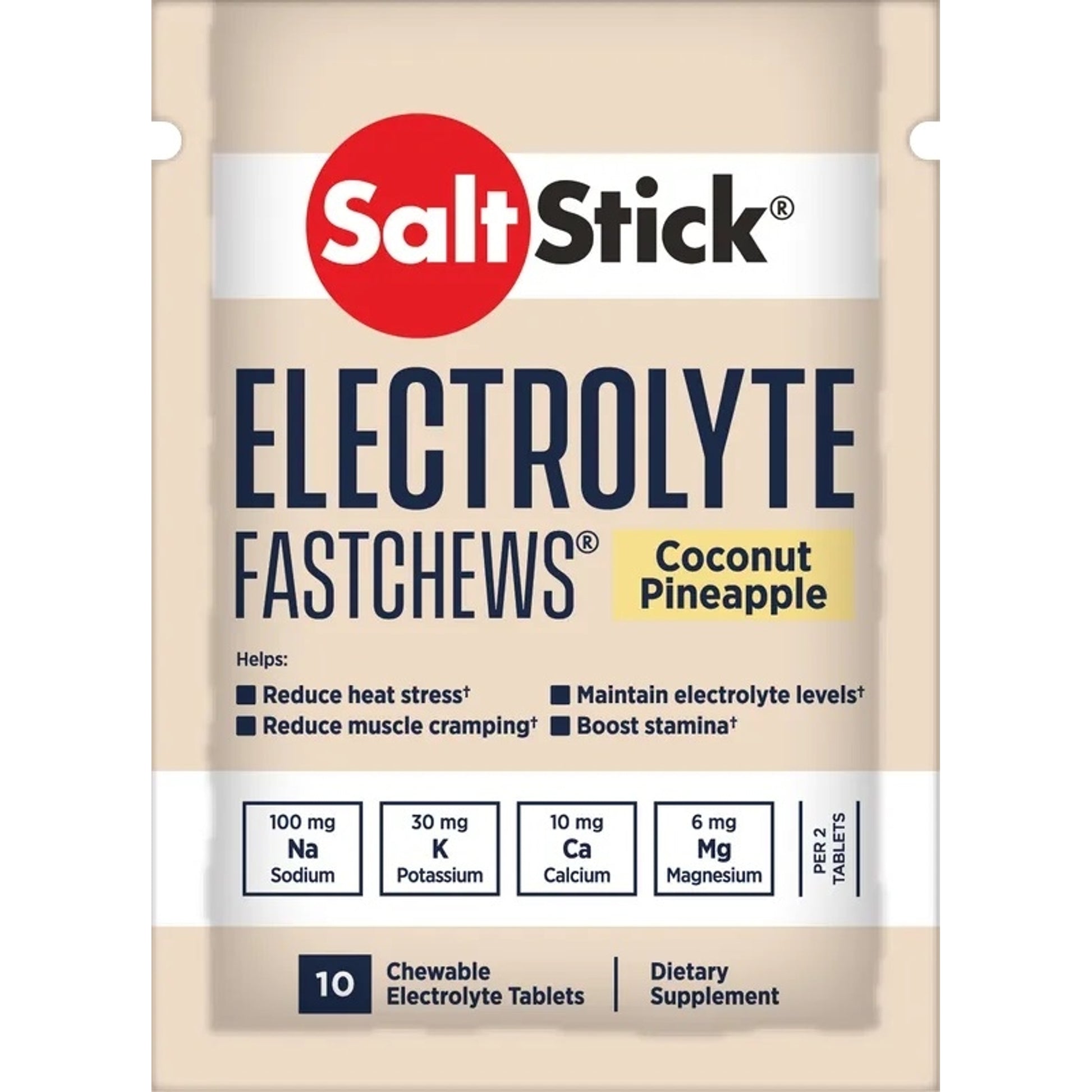 Saltstick FastChews Coconut Pineapple 10 Chews (12 packs)