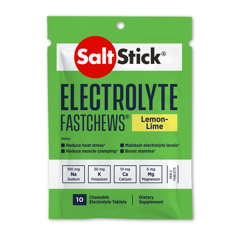 Saltstick FastChews Electrolyte Tablets Lemon-Lime 10 Pack