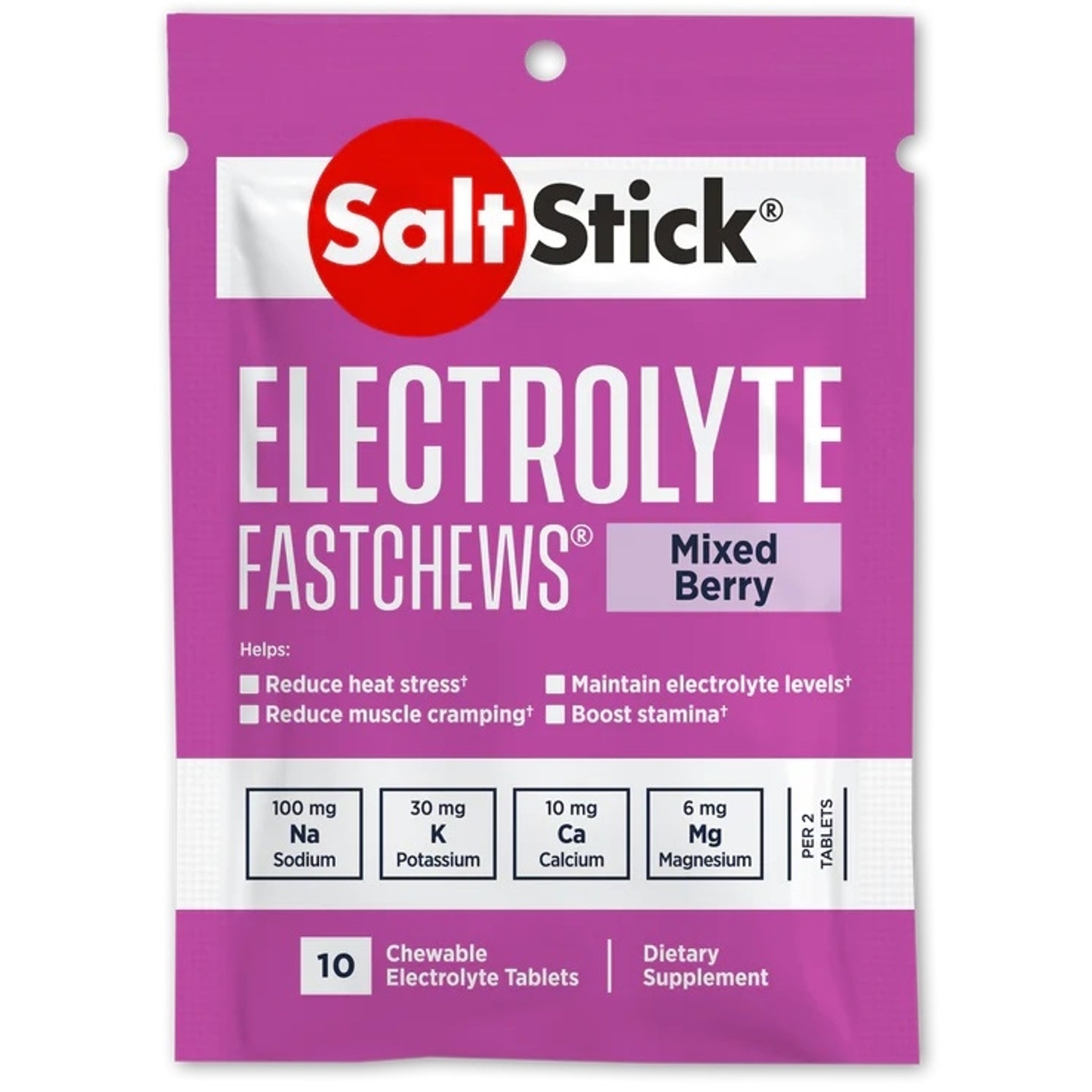 Saltstick FastChews Mixed Berry 10 Chews (12 packs)