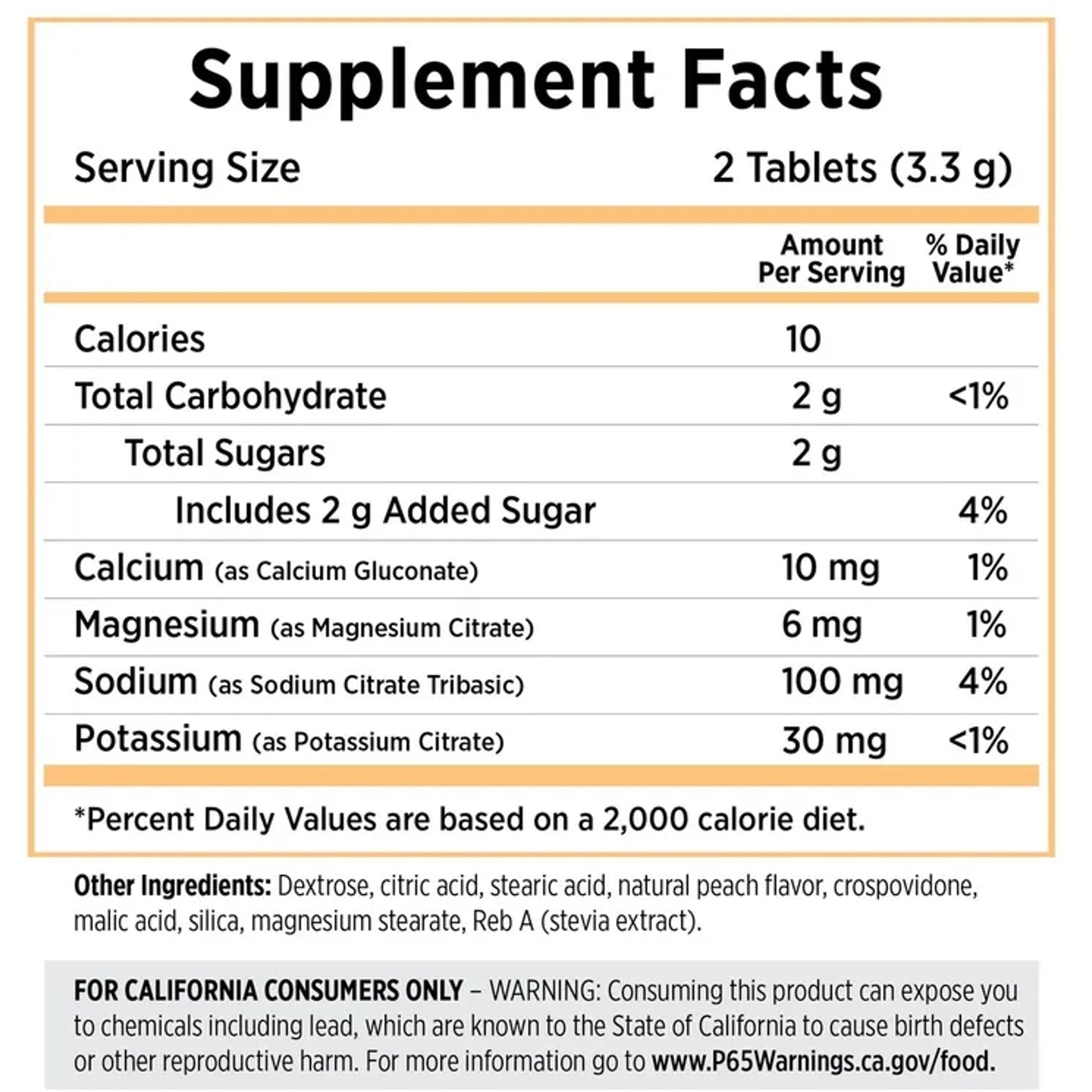 Saltstick FastChews Peach 10 Chews