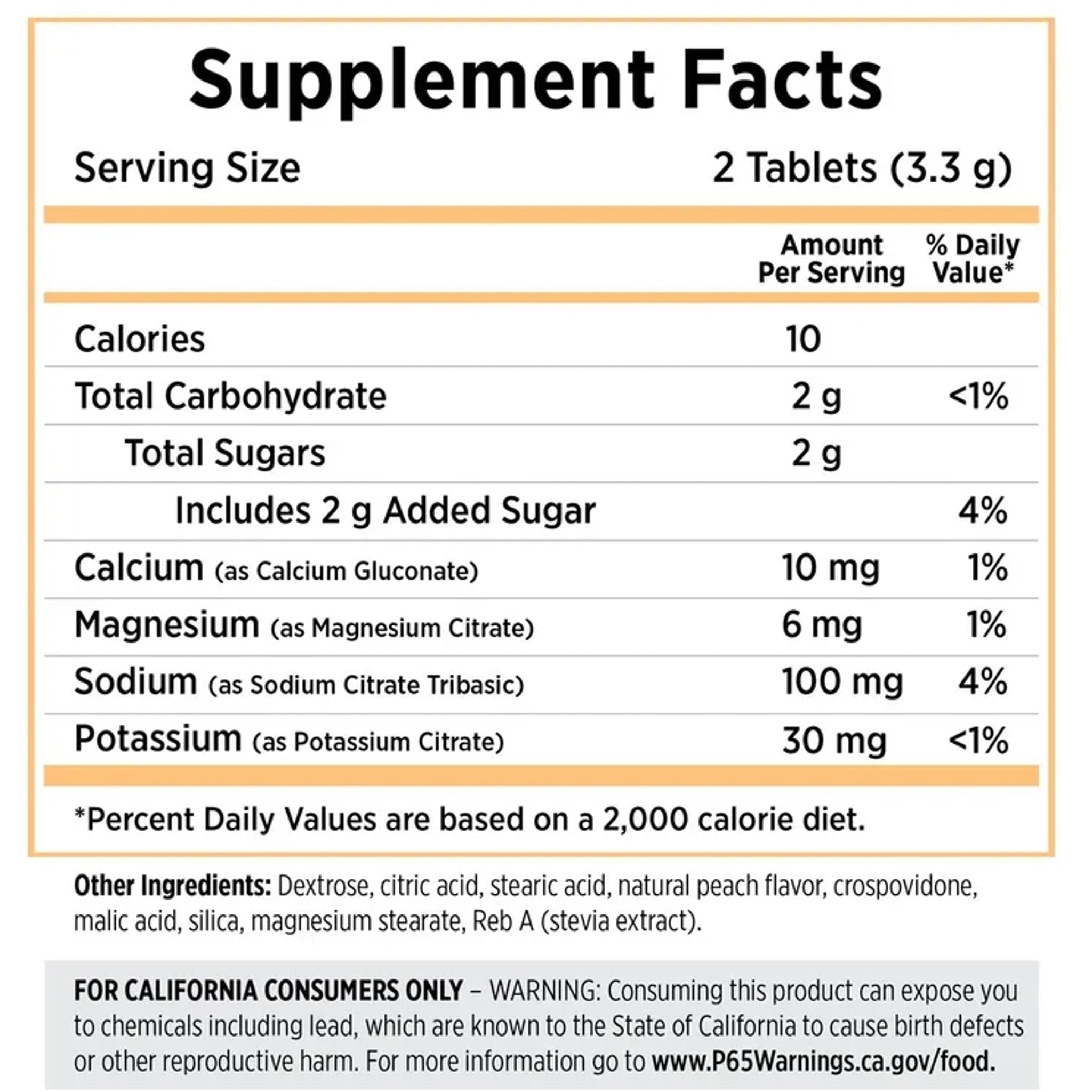 Saltstick FastChews Peach 10 Chews