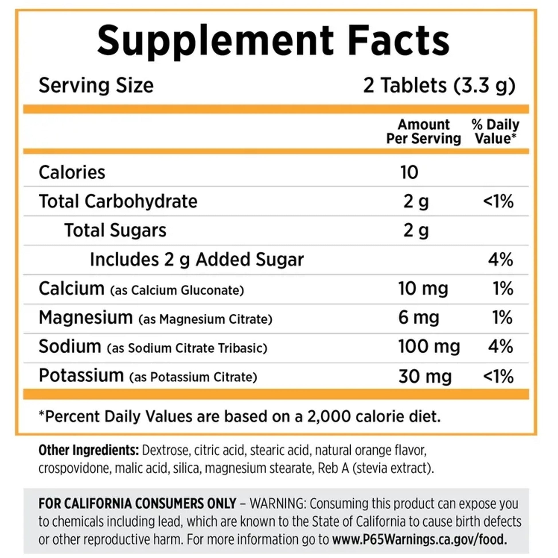 Saltstick FastChews Tart Orange 10 Chews