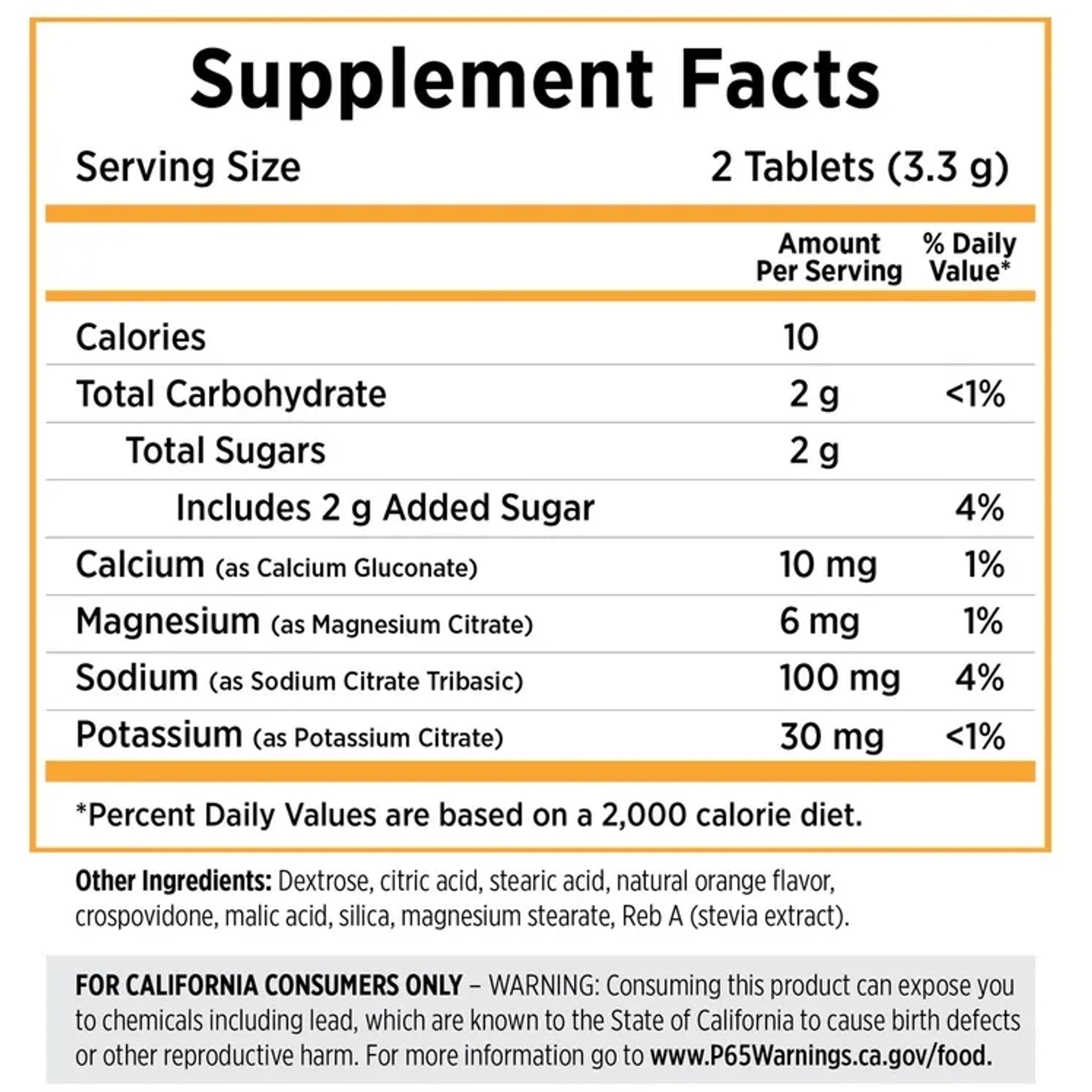 Saltstick FastChews Tart Orange 10 Chews