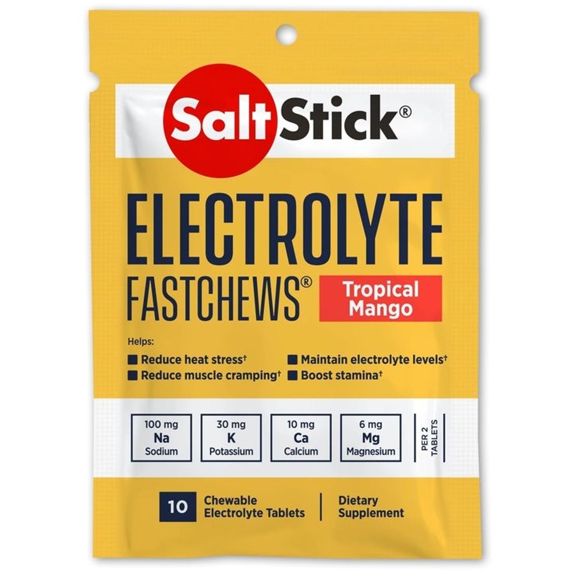 Saltstick FastChews Tropical Mango 10 Chews (12 packs)